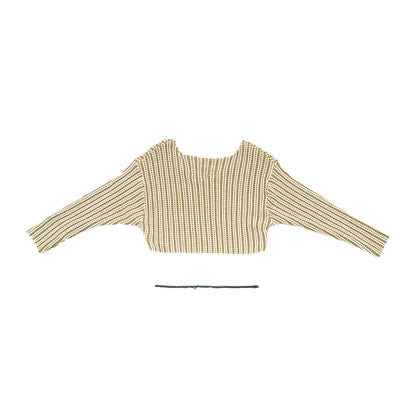 LORD "Shell" Wide-neck Cropped Knit Tunic 001