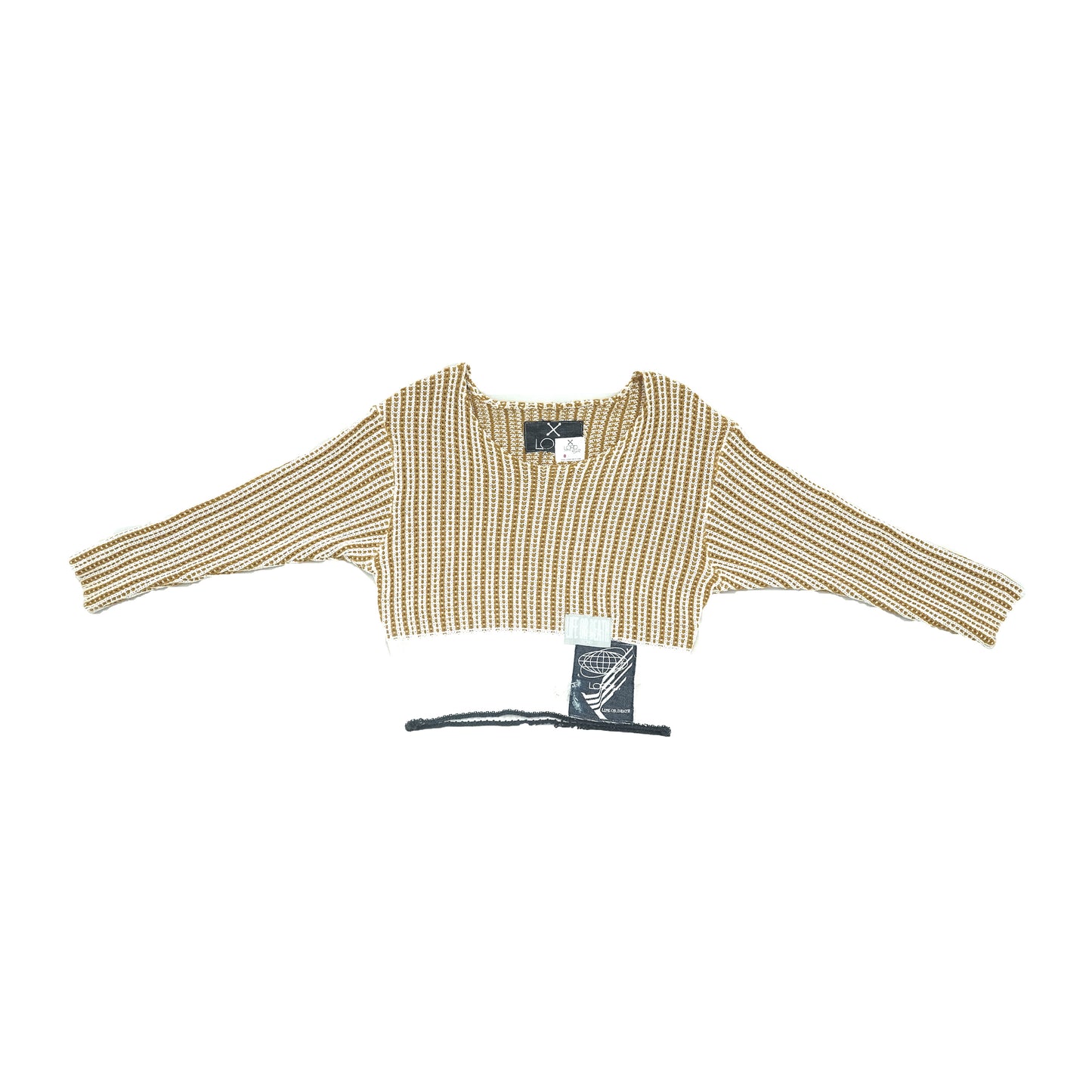 LORD "Shell" Wide-neck Cropped Knit Tunic 001