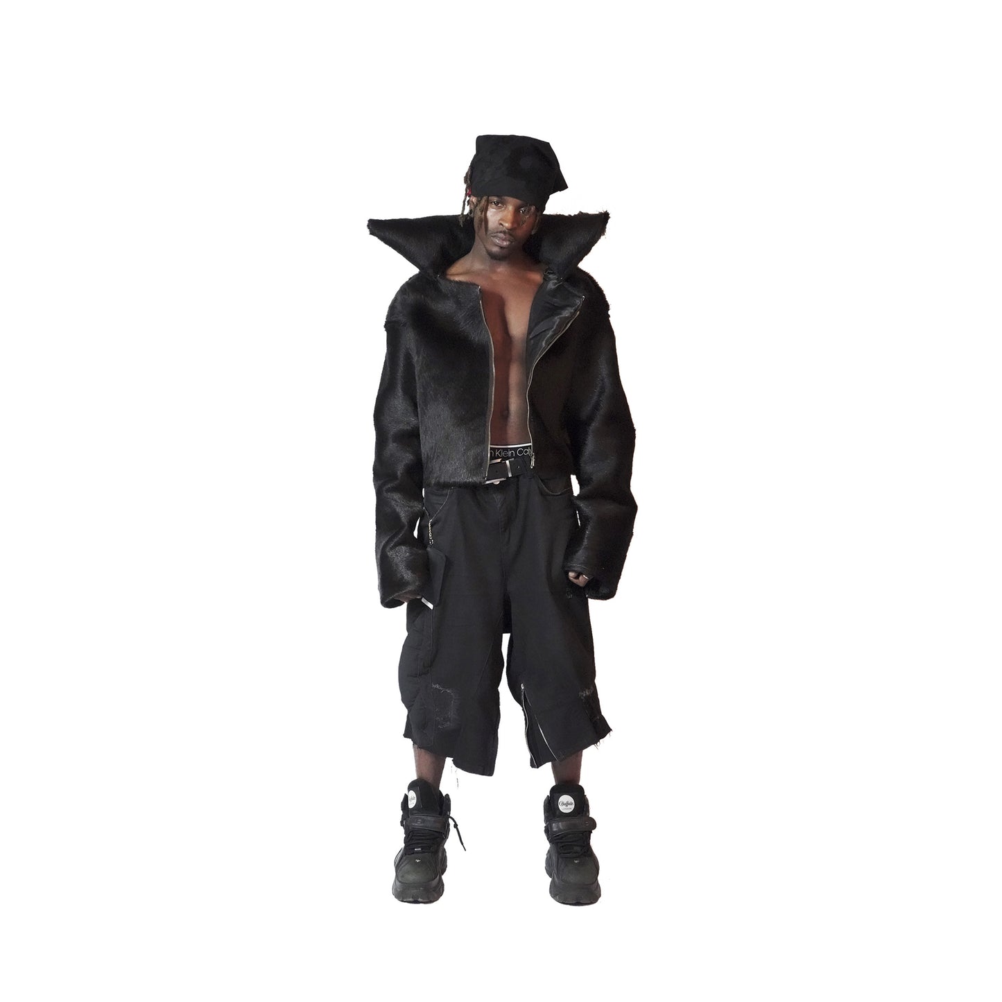 LORD "Obsidian" Padded Jean Shorts